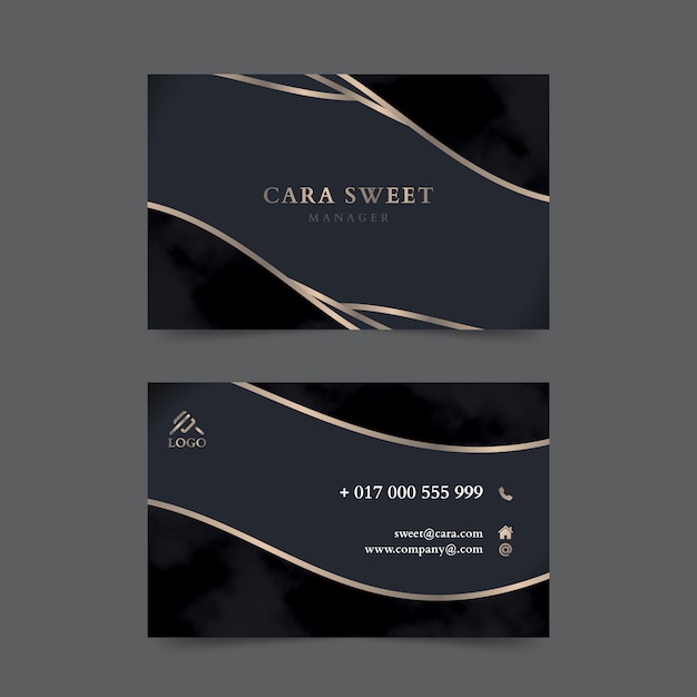 Elegant luxury business card