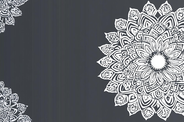 Vector elegant mandala pattern background space