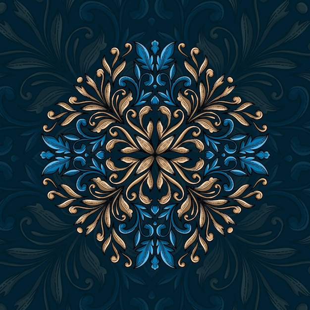 Elegant mandala pattern design Free Vector