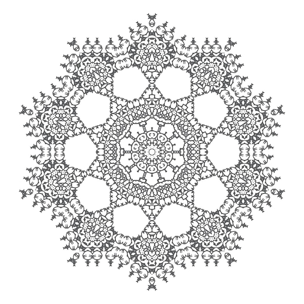 Elegant mandala vector for design