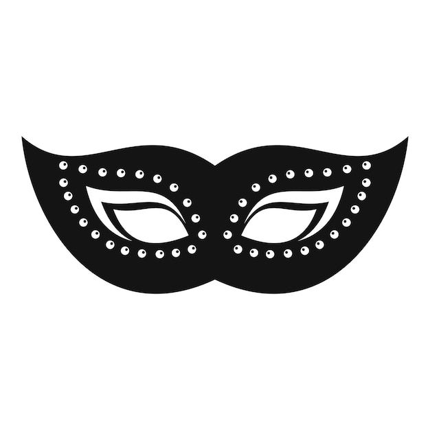 Elegant mask icon Simple illustration of elegant mask vector icon for web design isolated on white background