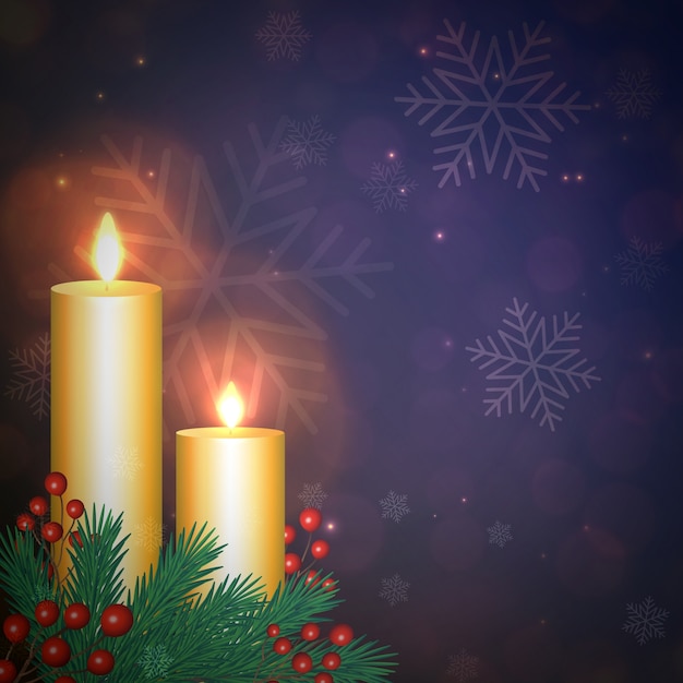 Elegant Merry Christmas Backgrounds with Lighting Effect