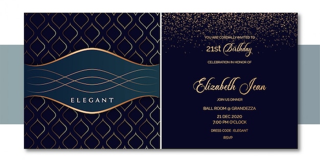 Elegant Mesh Style Invitation  