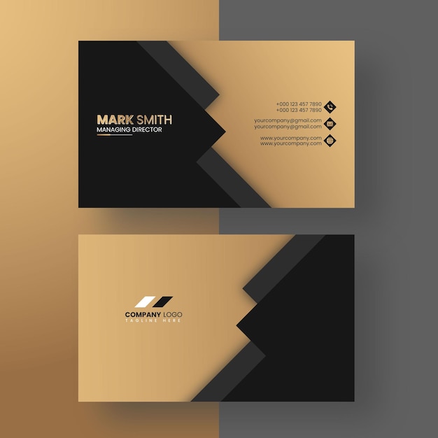 Vector elegant minimal business card design