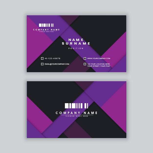 Elegant minimal business card template