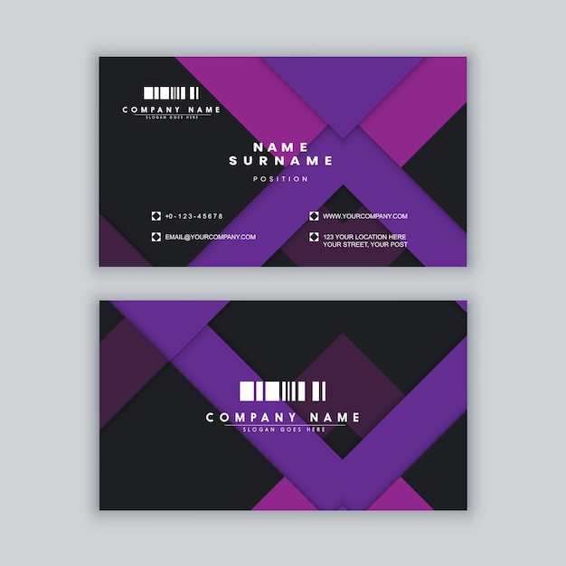 Elegant minimal business card template