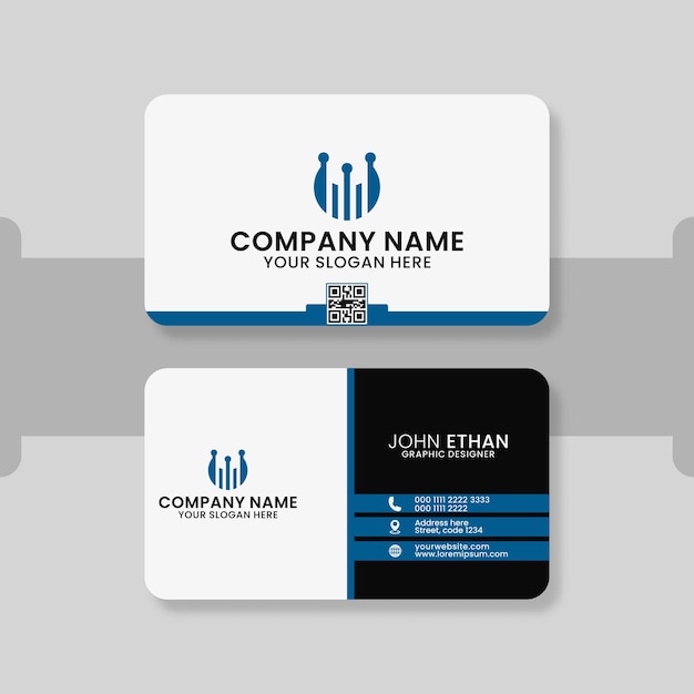 Elegant minimal business card template