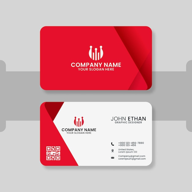 Elegant minimal business card template