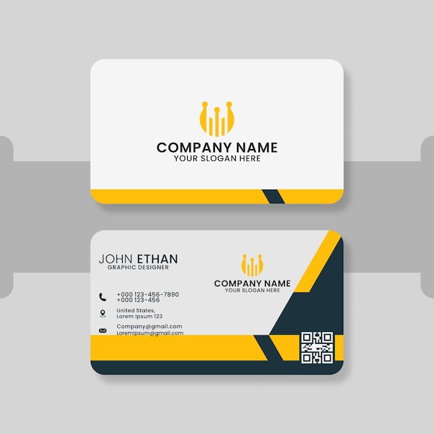 Elegant minimal business card template