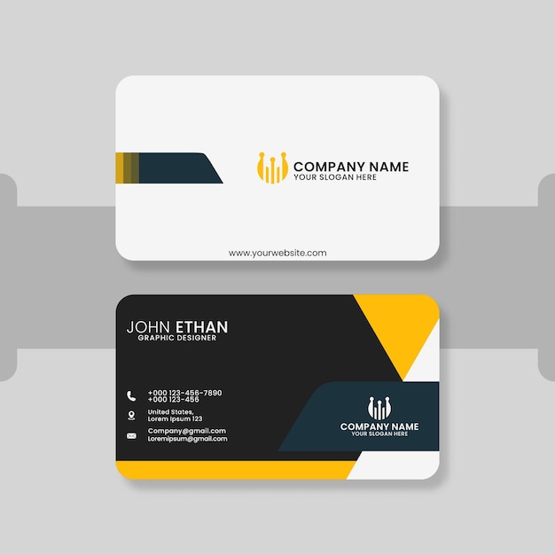 Elegant minimal business card template