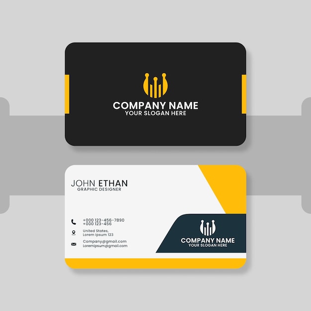 Elegant minimal business card template