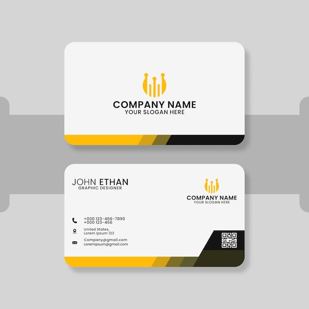 Elegant minimal business card template