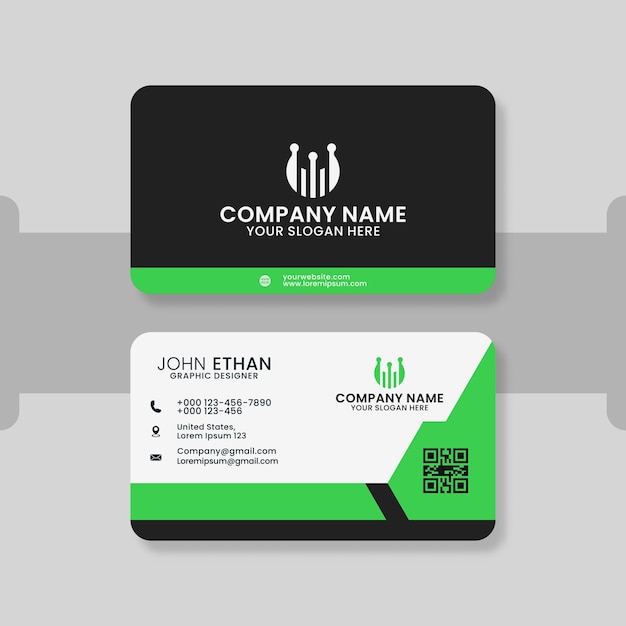 Elegant minimal business card template