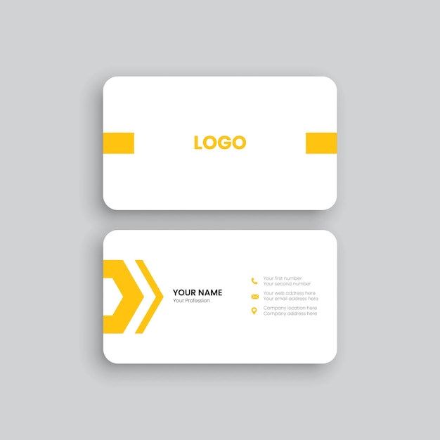 Elegant minimal and clean business card template