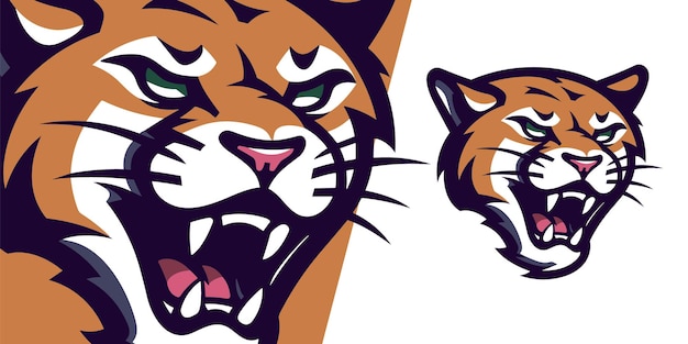 Elegant Minimalist Cougar Logo Sophisticated Vector Graphic for Sport and ESport Teams