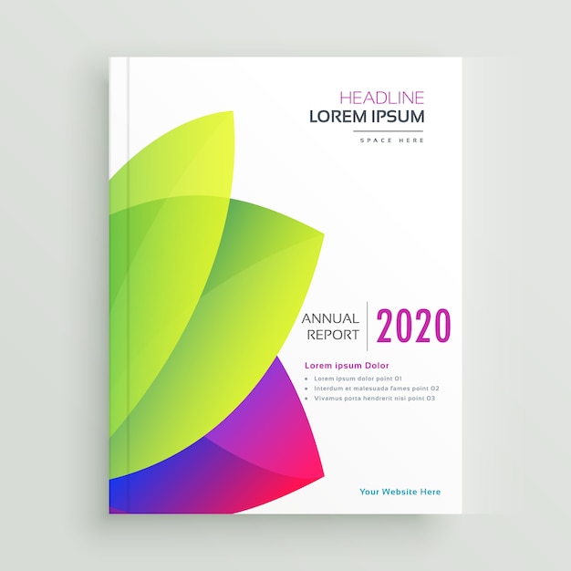 elegant modern annual report brochure template design