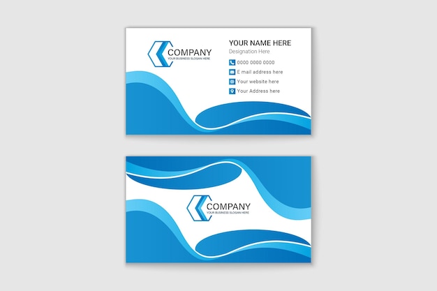 Elegant modern business card design template