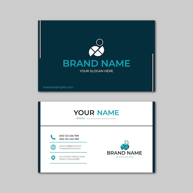 elegant modern business card design template