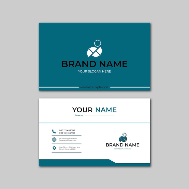 elegant modern business card design template