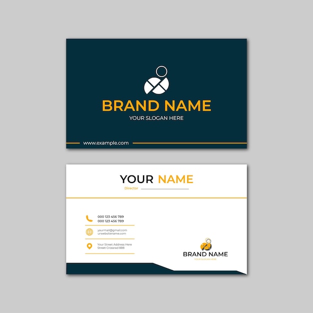 elegant modern business card design template