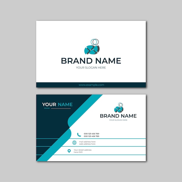 elegant modern business card design template