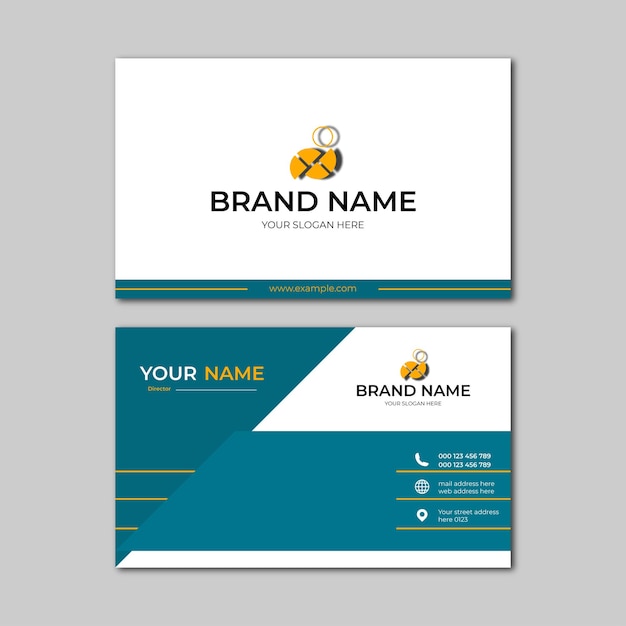 elegant modern business card design template