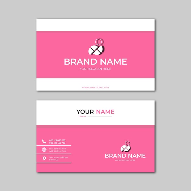 elegant modern business card design template