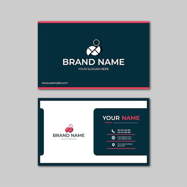 elegant modern business card design template