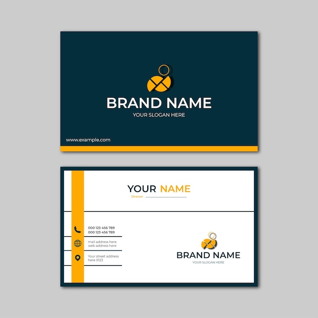 elegant modern business card design template