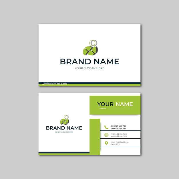 elegant modern business card design template