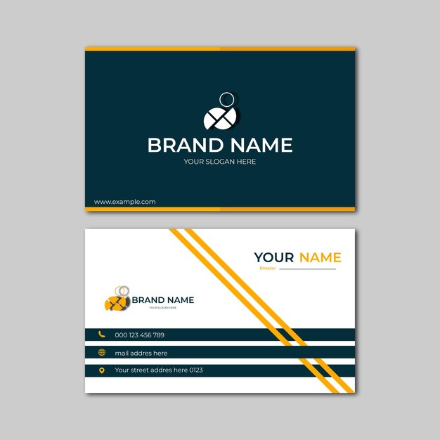 elegant modern business card design template