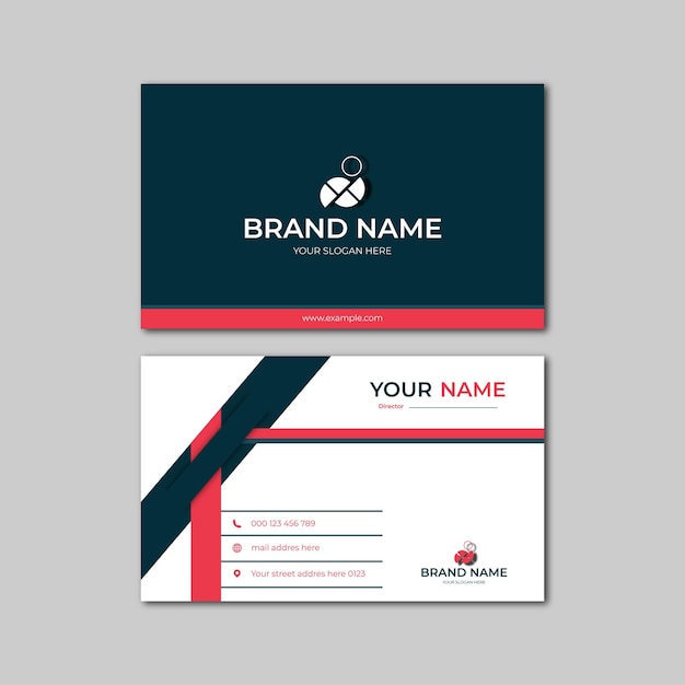 elegant modern business card design template