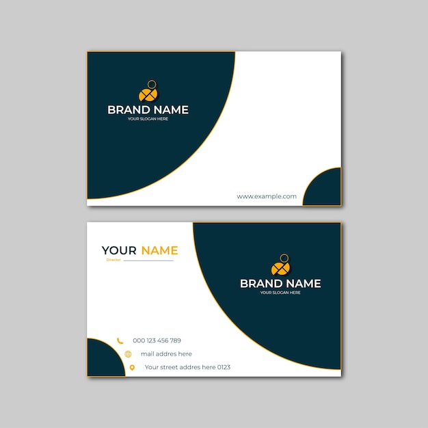 elegant modern business card design template