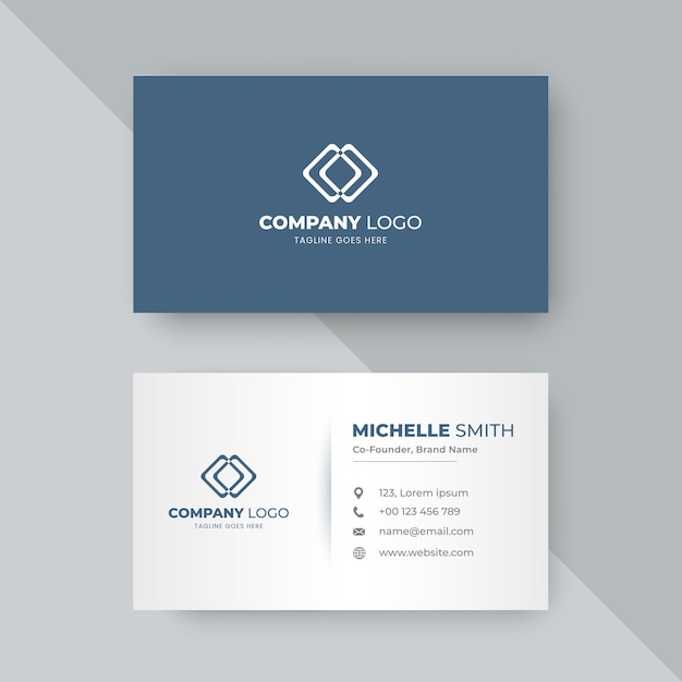 Elegant modern business card template