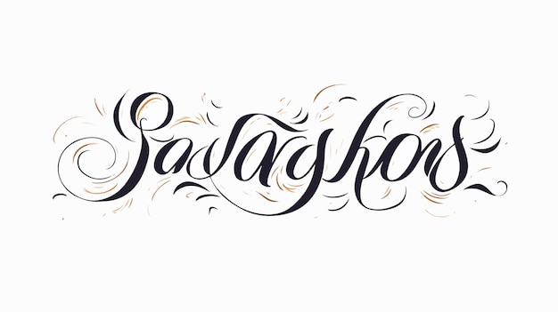 Vector elegant modern calligraphy vector handwritten text