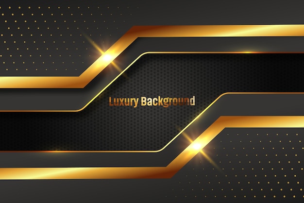 Elegant modern luxury golden abstract black background design