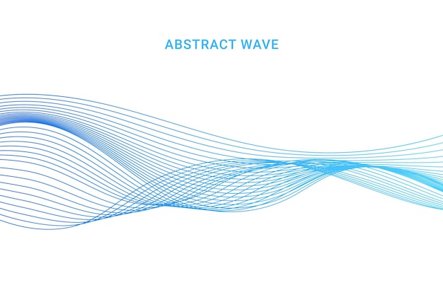 Elegant modern minimal abstract wavy lines in gradient