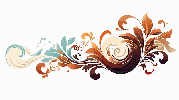 Elegant Modern Swirls Design for Graphic Projects