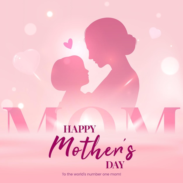 Elegant Mothers Day greeting design template