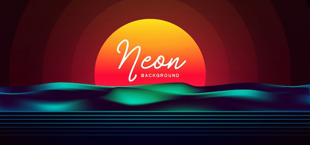 Elegant Neon Background