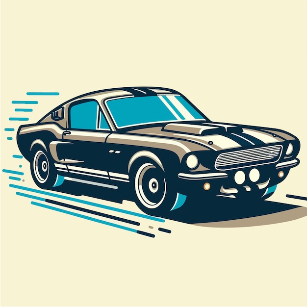 Elegant oldfashioned car vector design