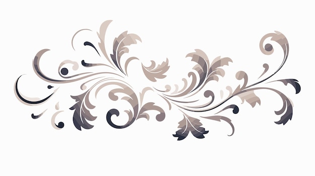 Vector elegant ornate swirls and filigree for classic designs