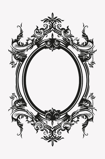 Elegant ornate vintage frame design