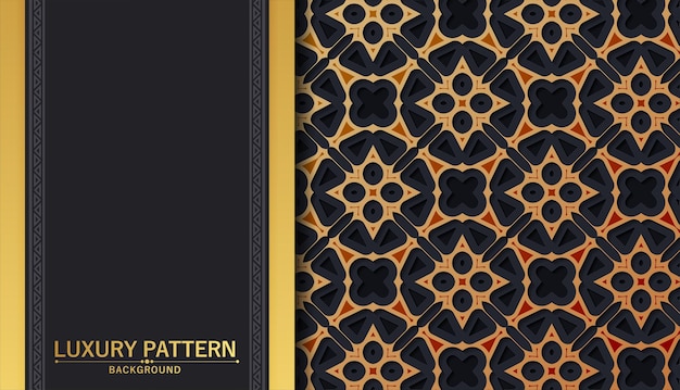 Elegant pattern style dark background