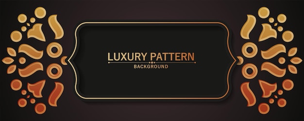 Elegant pattern style dark background