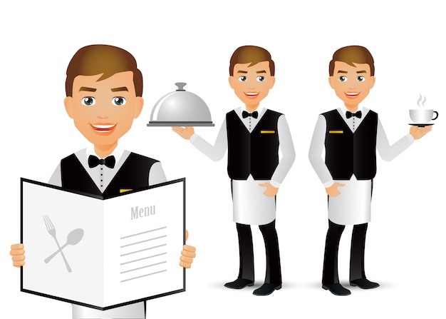 Elegant People Professional Waiter