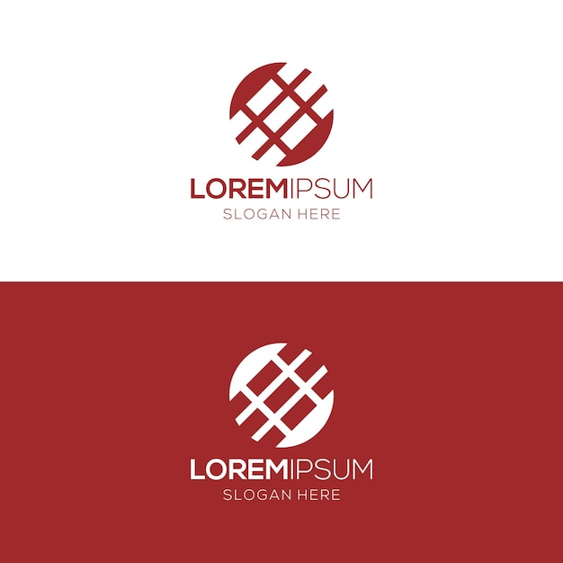 An elegant and powerful geometric logo design template for modern companies