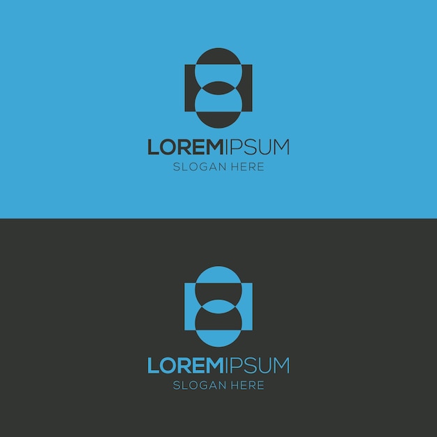 An elegant and powerful geometric logo design template for modern companies