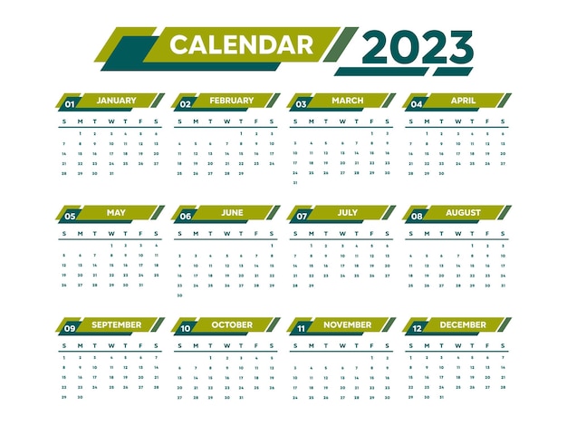 Elegant professional 2024 business calendar template