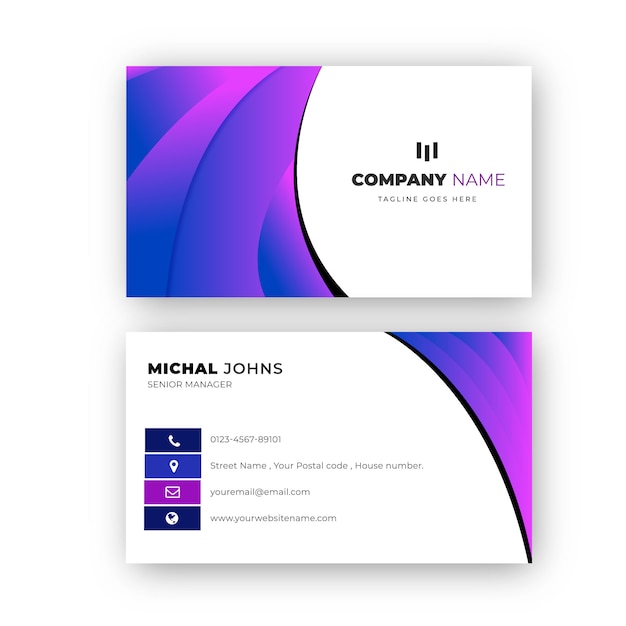 Elegant Professional gradient Business card design